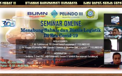 Responsif Terhadap Perekonomian, STIAMAK Gelar Webinar Menabung Saham dan Bisnis Logistik Era Covid-19