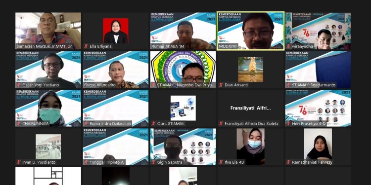 Webinar STIAMAK, Kampus dan Industri Harus Bekerjasama